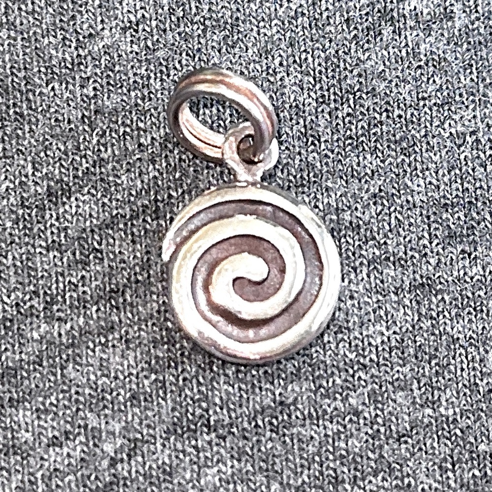 Silver Swirl Charm